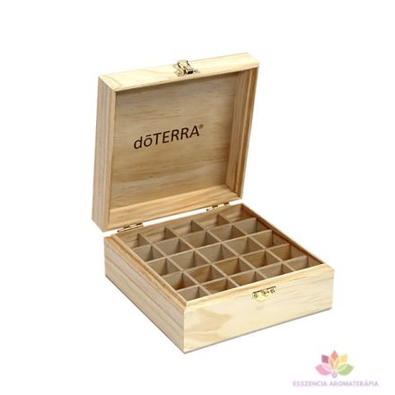 doTERRA Logóval Gravírozott Fadoboz